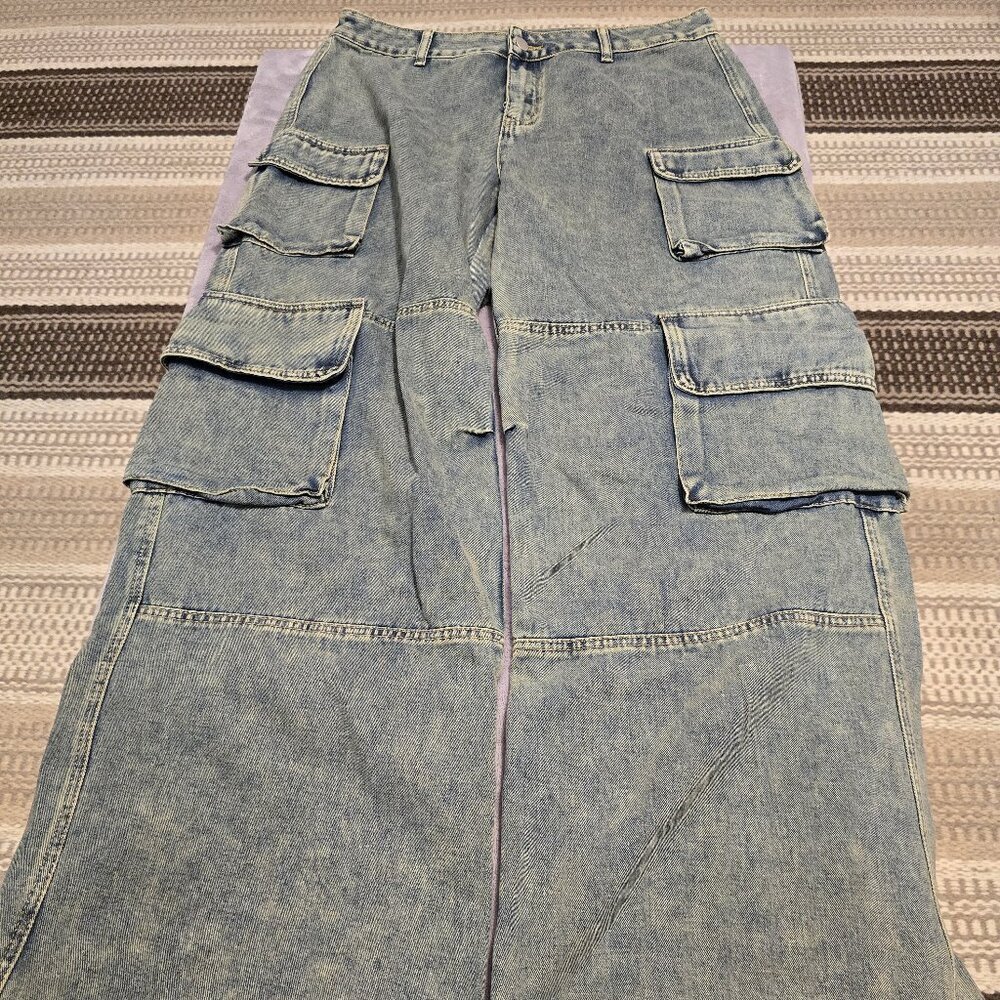 Denim wide leg pants bny Shein 32